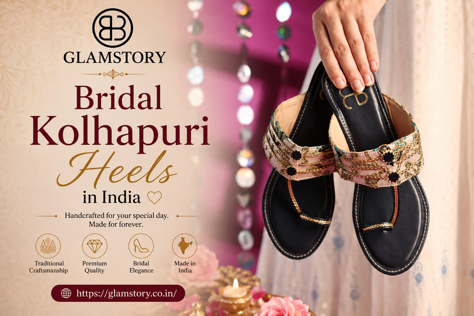 Bridal Kolhapuri Heels in India: The Perfect Fusion of Tradition & Glamour