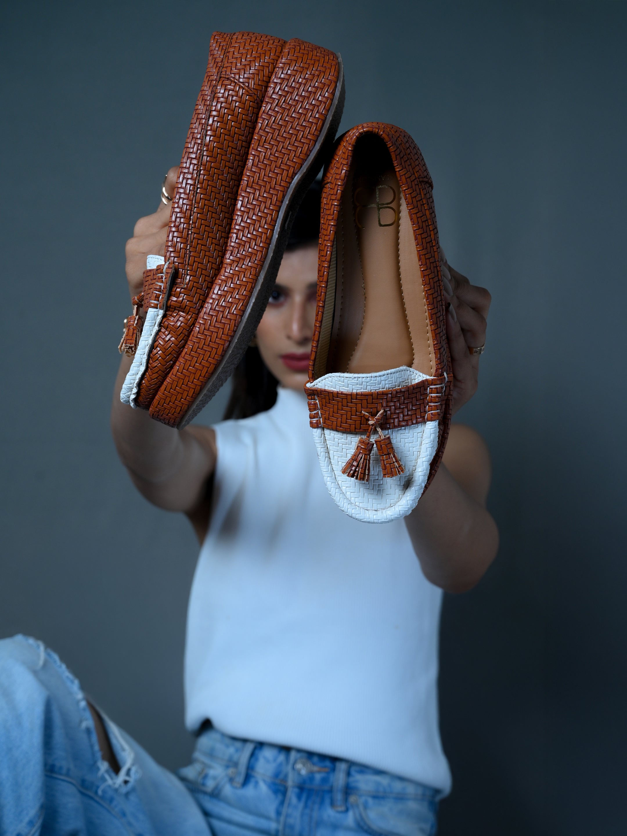 Textured Slip-on Loafers