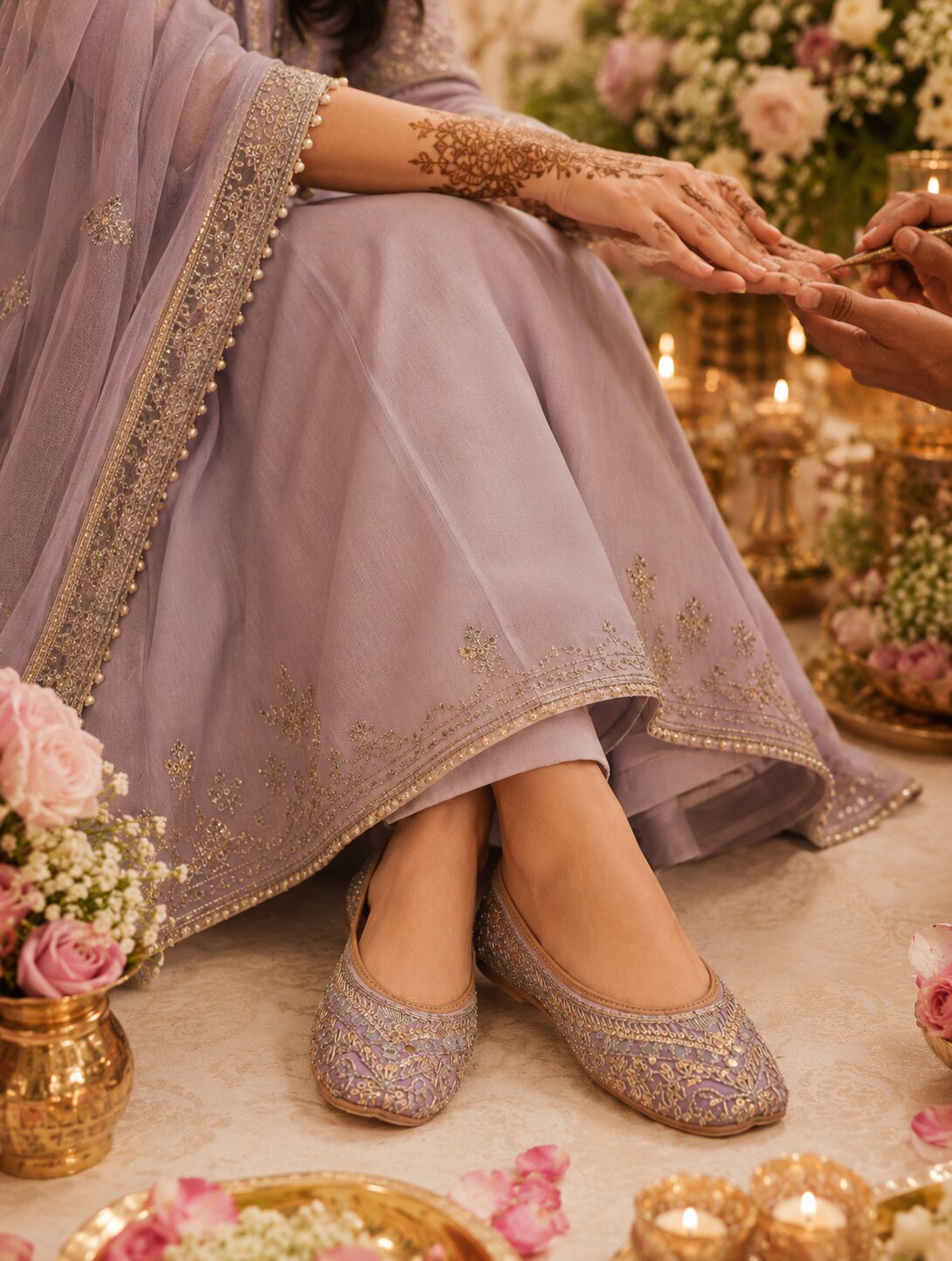 Zari work punjabi jutti